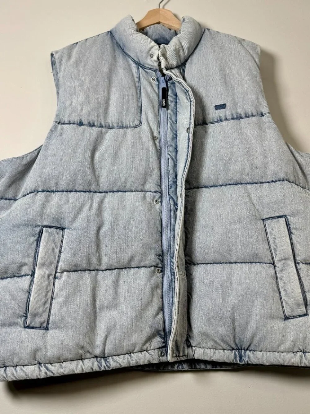Levi Strauss ROCKRIDGE Puffer Blue Down Vest Sz XXL